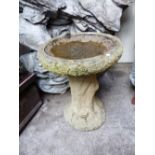 Good stone bird bath