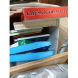 Mixed box including sheet music and a boxed chess game
