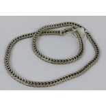 Sterling silver neck chain.W 30g, L: 52 cm