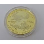USA faux gold American Eagle $50 coin