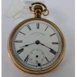 Gold plated Waltham pocket watch