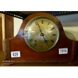 Wooden mantle clock