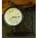 Wall clock with metal frame ~ A/F