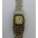 Tissot ladies wristwatch with white metal strap