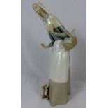 Lladro figurine Shepherdess with dog No 01001034 issued 1970 by Julio Fer