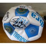 Signed Manchester City football, no provenance