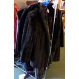 Three ladies fur coats