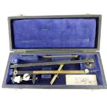 Draughtmans Allbritt of England Planimeter in Oriental fitted case