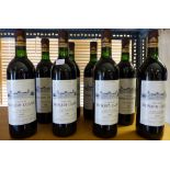 Eight bottles of Chateau Tronquoy Lalande 1989 red wine