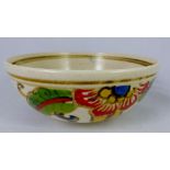 Oriental bowl with six figure mark to base, H 8 x D 19cm