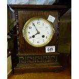 Goldsmith & Silversmith Co oak chiming mantel clock