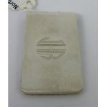 Sterling silver large money clip, 30g