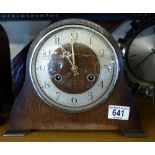 Anvil chiming mantel clock