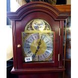 Fenclocks mahogany Westminster chime Granddaughter clock with Franz Hermle weight driven