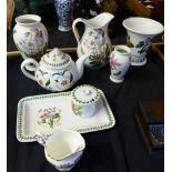 Collection of Portmerion jugs and vases