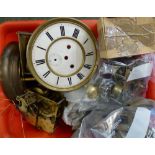 Box of clock movements and barometer movement