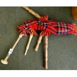 Tartan bagpipes