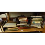 Shelf of vintage hardback and paperback books