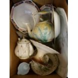 Burleigh ware Kanghe bowl and large quantity of ceramics including Corn teapot