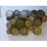 Pre 1946 British silver coinage including Victorian, 230g