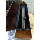 Antique Maelzel metronome in walnut case