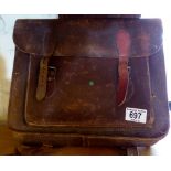 Leather backpack satchel (needs seam stitching)