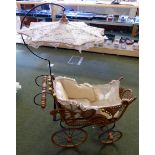 Victorian style dolls baby carriage