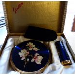 Stratton compact and lipstick set, unused in original box