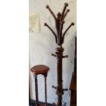 Barleytwist planter and a hat and coat stand