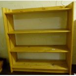 Pine Bookcase H 92 x W 94cm