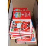 Box of collectable Topps Match Attax football trading cards
