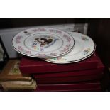 Eight collectors plates, 6 x Royal Worcester