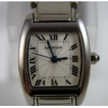 Ladies fashion wristwatch with stainless steel strap