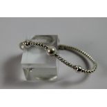 Silver fancy pearl bracelet