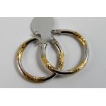 9ct gold fancy loop earrings