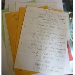 A selection of ten letters written by Reg Kray and sent to Kim Lane, the mother of his adopted son