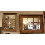 Small gilt framed mirror and one other gilt framed mirror