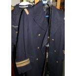 French Naval Airforce tailed mess jacket, trousers and overcoat