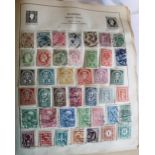 Strand world stamp album with contents