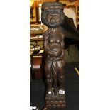 Large Polynesian fertility god, H ~ 72cm