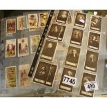 Large selection of cigarette cards, Ogdens, Players etc