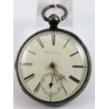 Hallmarked sterling silver cased pocket watch
