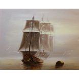 Framed print of ship