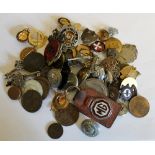 Mixed lot  including Police buttons , badges, coins etc