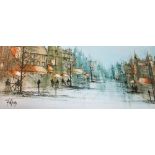 Large print of Paris by Folland and two others, 124 x 67cm