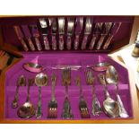 Canteen box with flatware contents