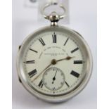 Thomas Russell & Son hallmarked sterling silver cased pocket watch