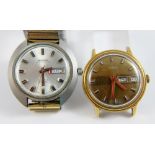 Two gents wristwatches, Montine and Timex, one A/F lacking strap