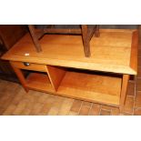 Good modern oak TV stand with drawer below L ~ 120cm