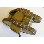 WWI trench art tank made from artillery shell